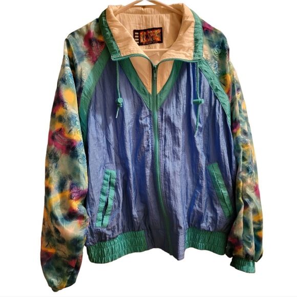 Vintage Jackets & Blazers - Vintage 80s R.E. Sport Windbreaker Size Medium